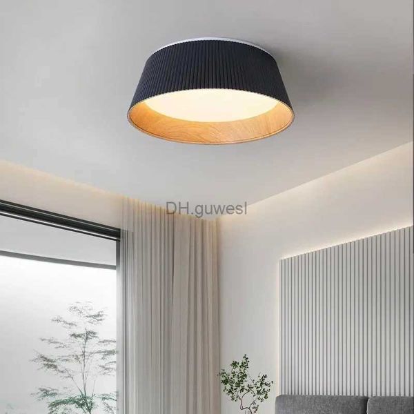 Lâmpadas pendentes minimalista designer de madeira lâmpada de teto LED sala de jantar quarto cozinha decoração lustre preto branco iluminação fábrica yq240201