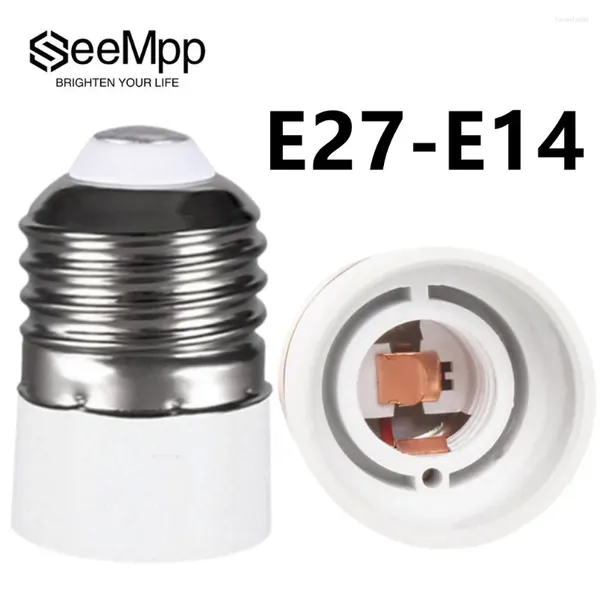 Portalampade Portalampada da E27 a E14 Adattatore per lampadina in materiale ignifugo AC 85-250V di alta qualità