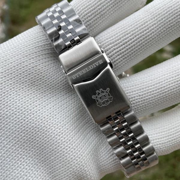 Uhrenarmbänder SD5305 STEELDIVE Marke 20 mm Edelstahlarmband mit gefrästem Verschluss für SD1953 SD1953T SD1954 Automatic Dive