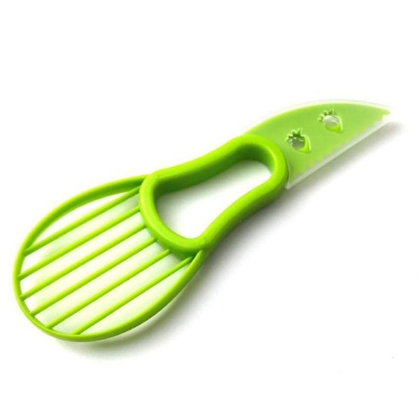 Utensili per frutta e verdura Utensili per frutta e verdura 3 in 1 Affettatrice per avocado Coltello Corer Pp Separatore Burro di karitè Aiutante in cucina Accesso Dhcnu