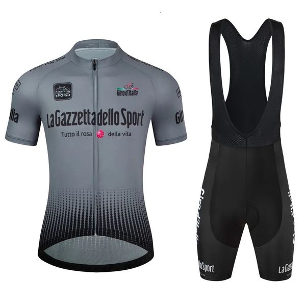 Giro d'Italia Abbigliamento da bicicletta Maglia da ciclismo Set Estate Bici da strada Manica corta Abbigliamento da ciclismo Uomo Maglia da mtb Set Abbigliamento sportivo 240119