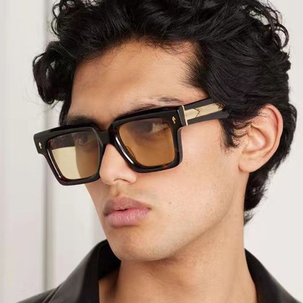 Occhiali da sole da uomo JMM BELIZE Nuovo design di moda quadrato in acetato Marchio di lusso UV400 Occhiali da sole polarizzati da donna fatti a mano per esterni