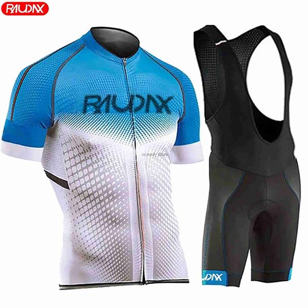 Homens TracksuitsMen Roupas Use Melhor Rainbow Team Areo Ciclismo Jersey Curto Seve Roupas SummerRoad Bike SetsH2421