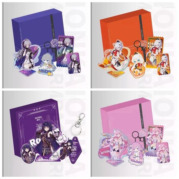 Articoli per feste MIHOYO Honkai Impact 3 VALKYRIES Confezione regalo Collezione SEELE KIANA RITA EDEA ELYSIA Yae Sakura Compleanno Set di accessori anime