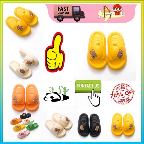 Designer Bear sliders slides sandali pantofole per uomo donna antiscivolo usura Leggero traspirante Taglio basso super morbido Moda Hot unisex Piscina Taglia 35-46