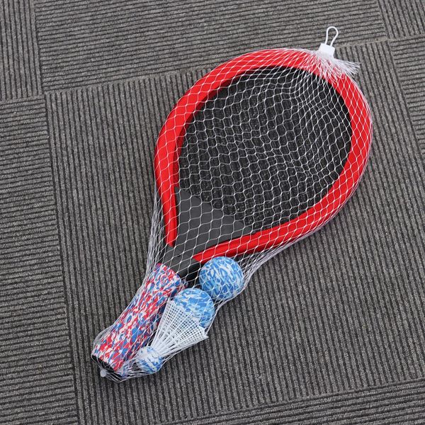 Racchetta da tennis per bambini Racchette da badminton S Bambini Pallone da spiaggia Gioco sportivo Set da esterno in plastica Puntelli ovali Forma per bambini Palying 240124