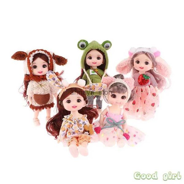 Bambole 1 12 scala 16 cm Princess Fai da te Dols -up Bambola Bjd con vestiti mobili 13 articolazioni viso dolce Lolita ragazza regalo giocattoli per bambini