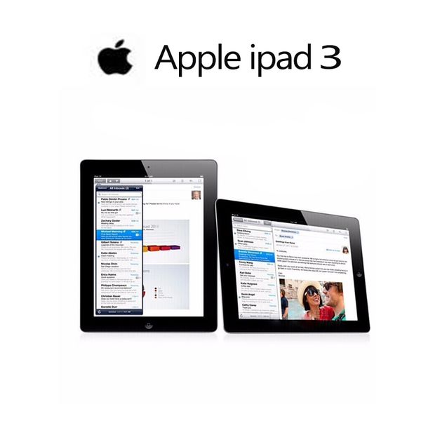 Tablets recondicionados originais Apple ipad 3 IOS desbloqueado WIFI + celular 16GB / 32GB / 64GB PC com caixa selada