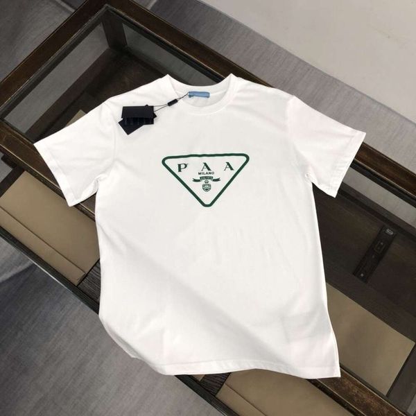 Plus Size Herren T-Shirt Designer T-Shirts Herren Damen Mode Heavy Duty Dreieck Logo Buchstabendruck Grafik T-Shirt lässig locker Rundhalsausschnitt Baumwolle übergroß T-Shirt