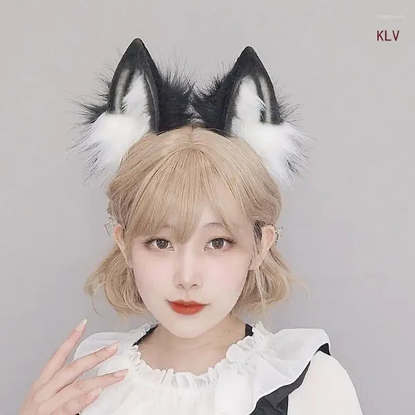 Parti Malzemeleri Cosplay Foxes Kulak Bandı Kadın Öğrenciler Karnavallar Anime Karakter Saç Bandı Kedi Kafa Bantları Peluş Noel Saç Çember