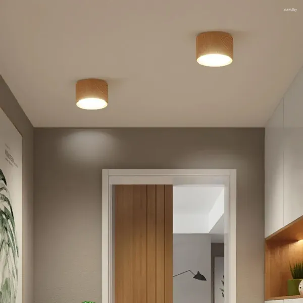 Deckenleuchten, LED-Downlight, hohe Helligkeit, Holzmaserung, Licht, flimmerfrei, Korridor, Gang, Lampe, Schlafzimmerzubehör