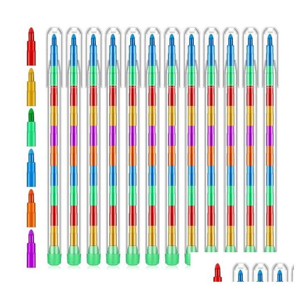 Malstifte im Großhandel, stapelbarer Malstift, baubarer Regenbogenstift, Weihnachten, Ostern, Geburtstag, Mitbringsel, Leckereien, Beutelfüller, Tropfen, Dhxgs