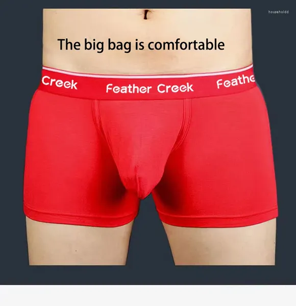 Cuecas grandes sacos de roupa interior masculina confortável boxers sexy briefs material de algodão