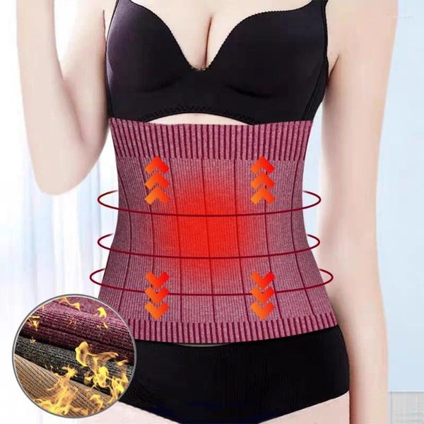 Mulheres Shapers Mulheres Elastic Lower Back Barriga Cintura Aquecedor Band Binder Protetor de Rim Envoltório Inverno Elder Pain Relief Cinto de Apoio Lombar