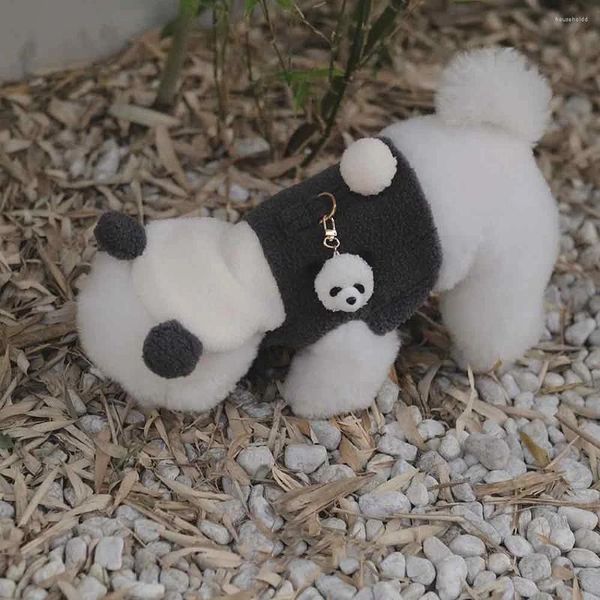 Köpek yakaları ins sevimli panda kulak kapağı kablo demeti sandık arka seti sonbahar ve kış tasma küçük köpekler için bichon evcil hayvan ürünleri