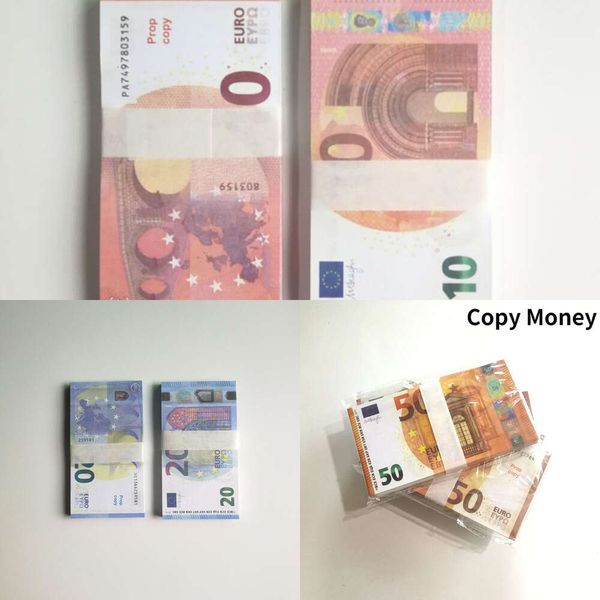 Kopiergeld-Requisite, Euro-Dollar, 10, 20, 50, 100, 200, 500, Partyzubehör, gefälschte Filmgeldscheine, Spielsammlung, Geschenke, Heimdekoration, Gam92990524RYC9WKK