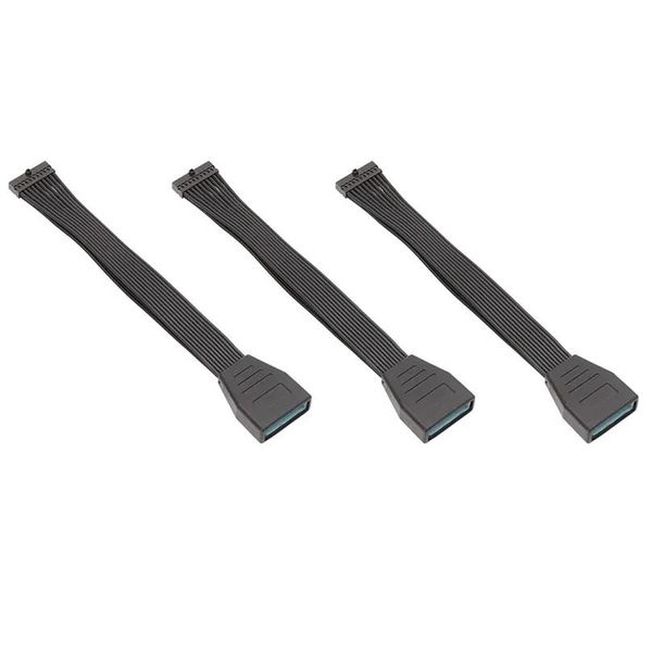 Cavi per computer Connettori S 3 pezzi Scheda madre Scheda madre Usb 3.0 20 pin Femmina a maschio Estensione -15 cm Consegna a goccia Computer Networki Otbe8