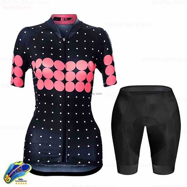 Homens Tracksuits Mulheres Ciclismo Roupas Bicyc Jersey Set Faropa CiclismoGirl Cyc Casual Wear Road Bike Bib Short4H2421