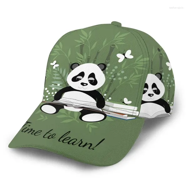 Bola bonés Noisydesigns Panda bonito imprime mulheres boné de beisebol ao ar livre festa diária homens sol viseira outono verão casual chapéu ajustável dropship