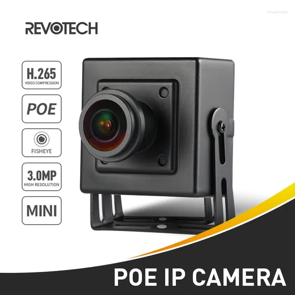 Telecamera IP Fisheye H.265 HD 3MP 1296P / 1080P Mini telecamera di videosorveglianza per interni di sicurezza ONVIF P2P CCTV