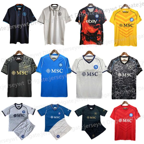 Maglia da calcio Napoli 23 24 KVARATSKHELIA Maglia speciale Halloween MINJAE maglia napoli bambino ZIELINSKI H.LOZANO OSIMHEN POLITANO magliette da calcio maglia de foot