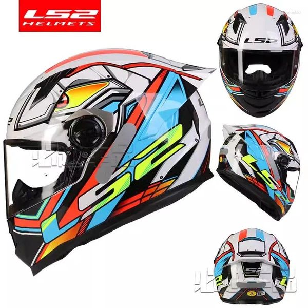 Мотоциклетные шлемы LS2 FF300 Полнолицевой шлем для мужчин и женщин Casco Moto с прозрачным козырьком, оригинальный ECE
