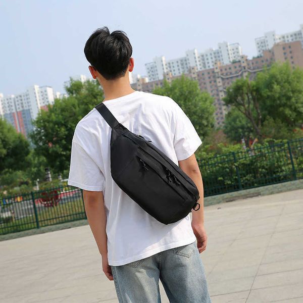 Sıradan bel çantaları Wang Yibo'nun aynı çapraz vücut moda çantası erkekler spor bel çantası kadın göğüs çantası büyük kapasiteli öğrenci omuz çantası baskı