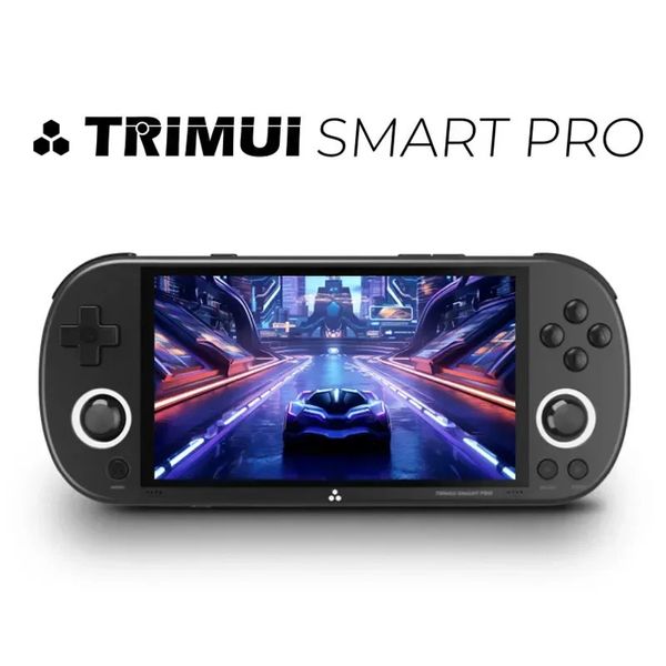 Портативная игровая консоль Trimui Smart Pro с открытым исходным кодом, ретро-аркада, HD, 4,96-дюймовый Ips-экран, игровая консоль, система Linux, подарок-сюрприз 240124