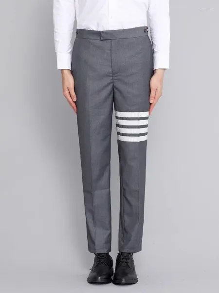 Abiti da uomo Pantaloni Trendy Classic 4-Bar Stripes Stile coreano Casual Business Abbigliamento formale Abito professionale