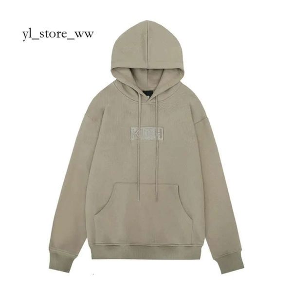 Mens Kith Hoodie Marka Tasarımcı Hoodie Kazak Kiti Erkekler Sweatshirts Kadın Pamuk Mektup Uzun Kith T Shirt Sleeve Fashion Hooded Man 9346