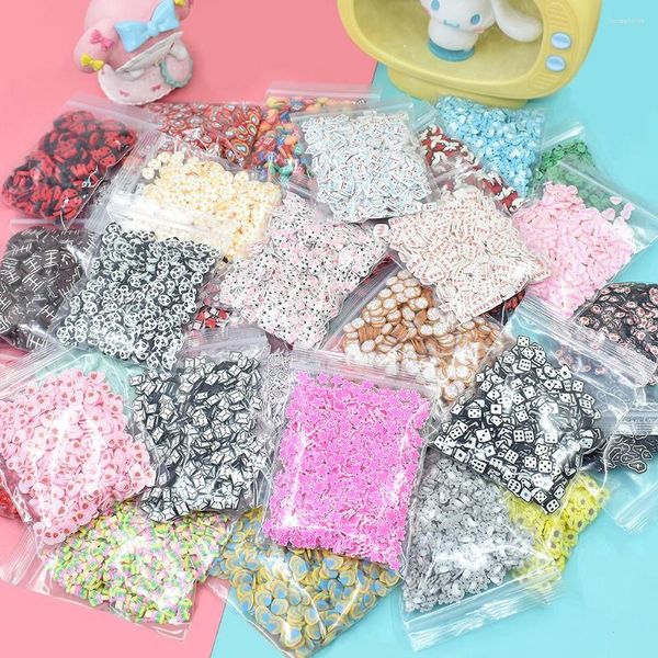 Dekoratif Figürinler 50g Polimer Kil Düz Back Cazibe Scrapbooking Malzemeler Süslemesi Minyatür DIY Tırnak Telefonu Takı Dekoru