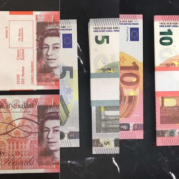 Prop Money Toys UK Euro Dollar Founds GBP British 10 50 50 ДОПУСКИ
