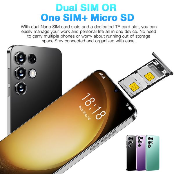 Brand New S23 Ultra Smartphone 6.8 pollici HD a schermo intero 6800mah 16GB + 1TB Telefoni cellulari Android Versione globale 4G 5G Cellulare