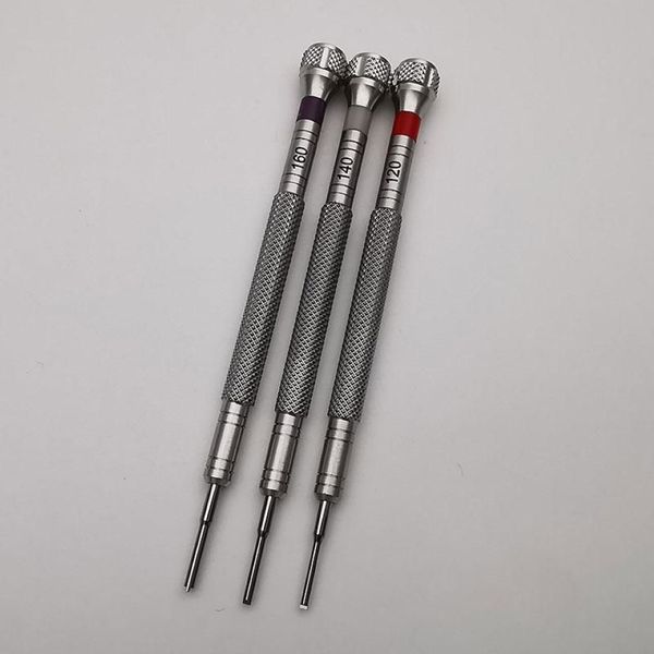 Reparaturwerkzeuge Kits T-förmige Klingenschraubendreher für Uhrenarmbandschrauben 1 2 mm 1 4 mm 1 6 mm mit PVC-Rohrverpackung 258Q