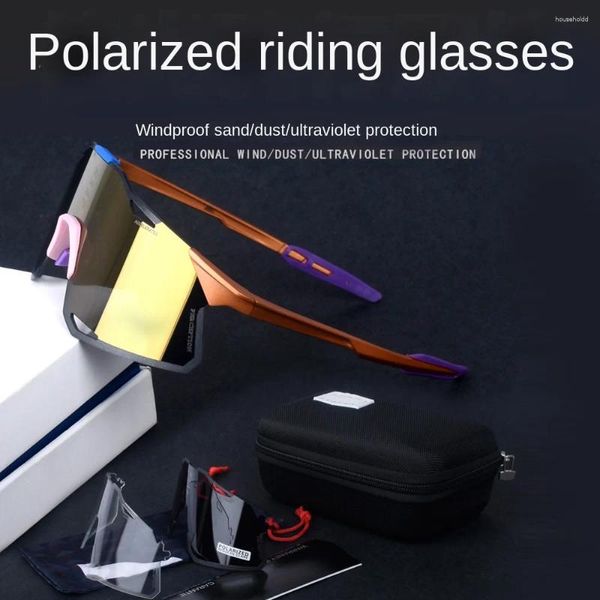 Уличные очки, 100-процентные солнцезащитные очки для велоспорта, поляризационные мужские и женские очки 2024, велосипедные очки UV400, спортивная рыбалка