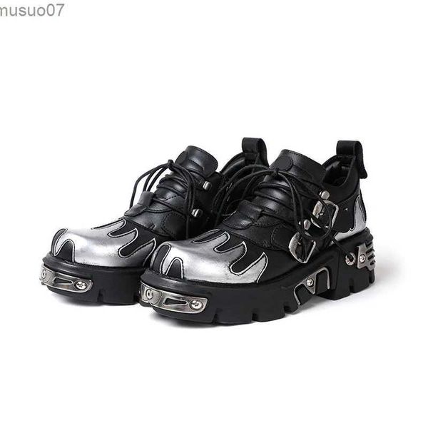 Stiefel 2023 Herbst und Winter Damen Outdoor Schuhe Britischer Stil Straße Hip Hop Metal Rock Damen Casual Martin Ritter Kurze Stiefel