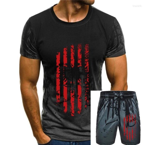 Erkeklerin izleri Arnavutluk Siyah Tişört Baskı Erkek Beyaz Yaz Top T-Shirt Moda Üstleri Noel Hediye Gömlek Boyutu Yüksek Kaliteli Tees