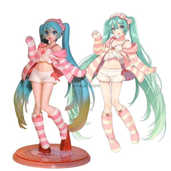 Puppen 20CM Anime Hatsune Miku Startseite Kleidung Pyjamas Dress Up Stehendes Modell Spielzeug Geschenk für Kinder Sammlung PVC Action Figure Boxed