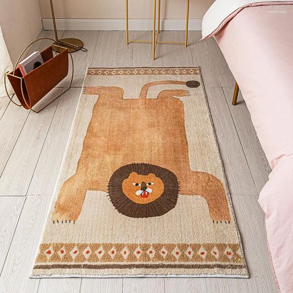 Teppiche Lamm Samt Teppich Kreative Tier Wohnzimmer Tiger Design Couchtisch Matte Schlafzimmer Nachttisch Teppich Dekor POD