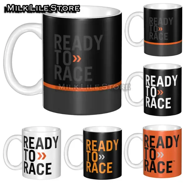 Tazze Tazza con logo moto Tazza da caffè Tazze da tè al latte Regalo per gli amici Orange Ready Race Super Bike Sbk Motocross Nations Factory Racing