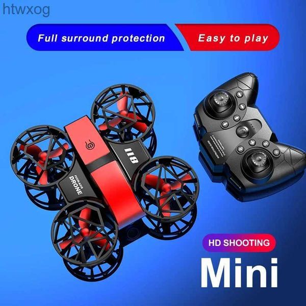 Droni mini UAV 360 fotografia aerea mobile 4K pressione dell'aria ad alta definizione altezza fissa e stabilità telecomando a quattro assi YQ240201