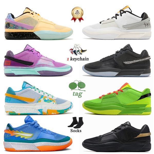 Designer Baixo Ja 1 Mens Fome Ja1 Basketblal Sapatos Esportes Clássico Eybl Nationals Goiaba Gelo Halloween Zombie Meia-Noite Natal Homens Mulheres Sapatilhas