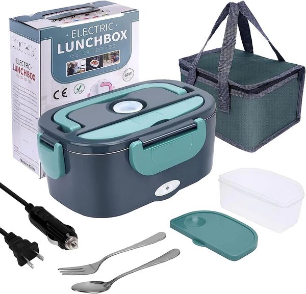 1,5 l 60 W elektrischer Lunchbox-Speisenwärmer, tragbarer Lebensmittelheizer für Auto oder Zuhause – auslaufsichere Lunch-Heizung, Mikrowelle für LKW-Fahrer 240119