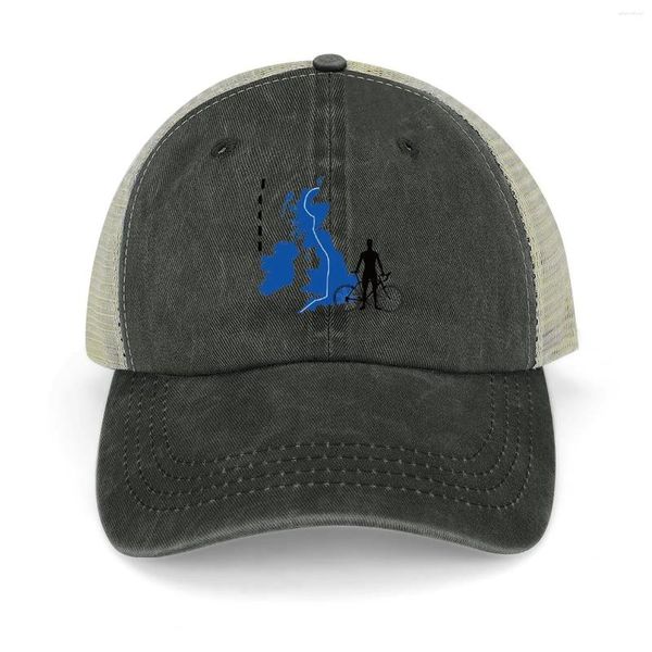 Бейсбольные кепки JOGLE John O'Groats To Lands End (синий/черный), ковбойская шляпа, кепка Snapback, день рождения, для мужчин и женщин