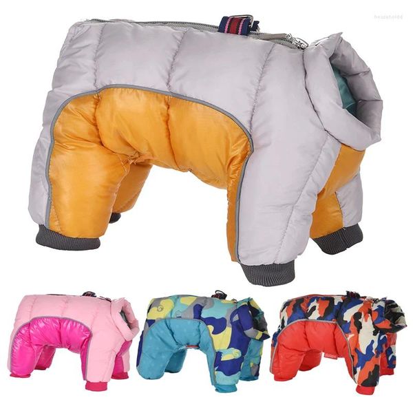 Hundebekleidung Winterkleidung Warme Welpen-Haustiermanteljacke Wasserdichte reflektierende Kleidung für Hunde Chihuahua Französische Bulldogge Mops Overalls