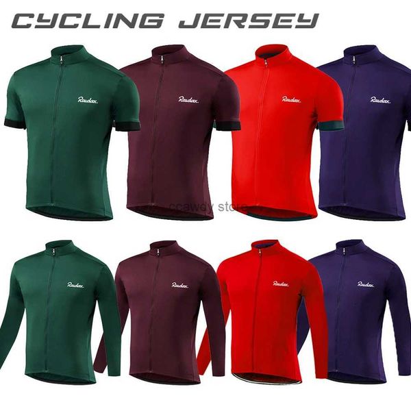 Homens camisetas Ciclismo Jerseys Juventude Long Seve Ciclismo Camisas Bicyc Roupas KitBike Wear Triathlon Maillot CiclismoH2421