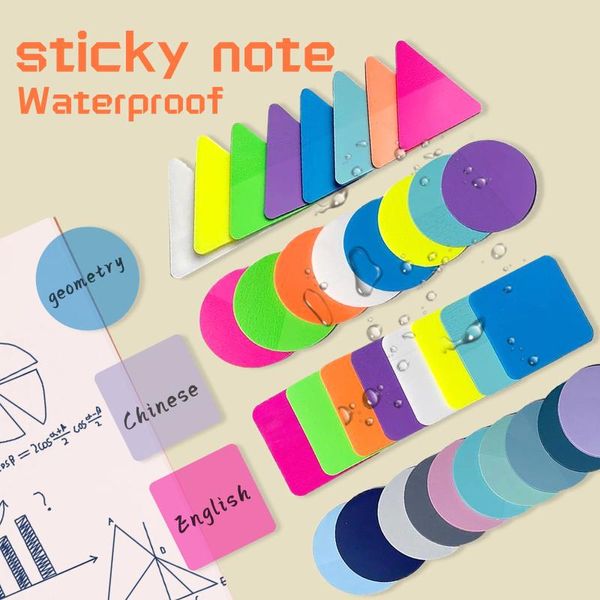 8/10Packs transparente Sticky Notes Colored Book veröffentlicht es beschreibbare Index Registerkarten Memo Stick fest zum Lesen der Annotate School