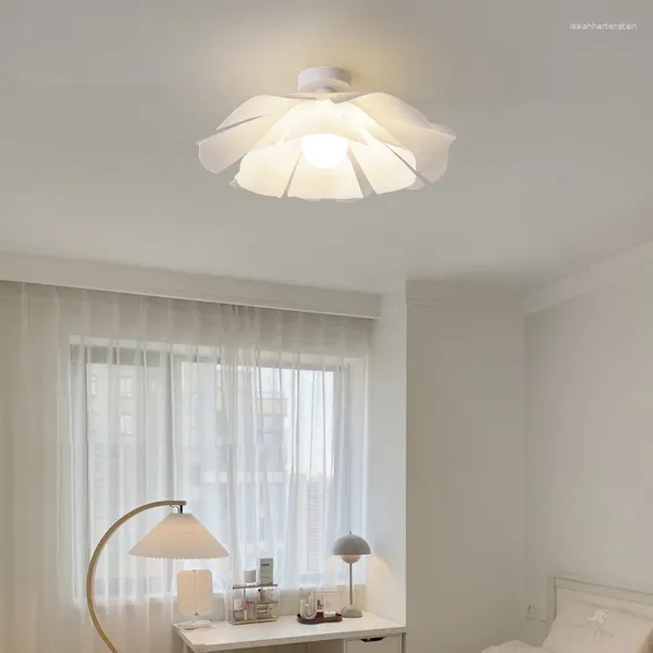 Lâmpadas pendentes net flor vermelha luz de teto simples moderno varanda corredor luminárias nórdicas criativas quarto infantil