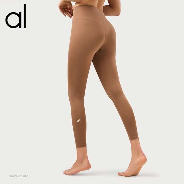 Al lycra kumaş düz renkli kadın yoga pantolon yüksek bel spor spor salonu aşınma tozluk elastik fitness bayan açık pantolon jxsi