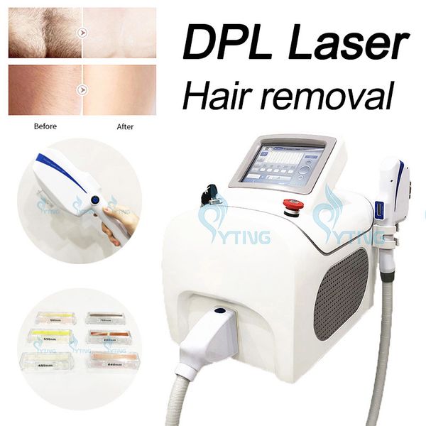 6 Fliter DPL IPL OPT Macchina laser Epilatore laser Depilazione Terapia vascolare Ringiovanimento della pelle Trattamento dell'acne
